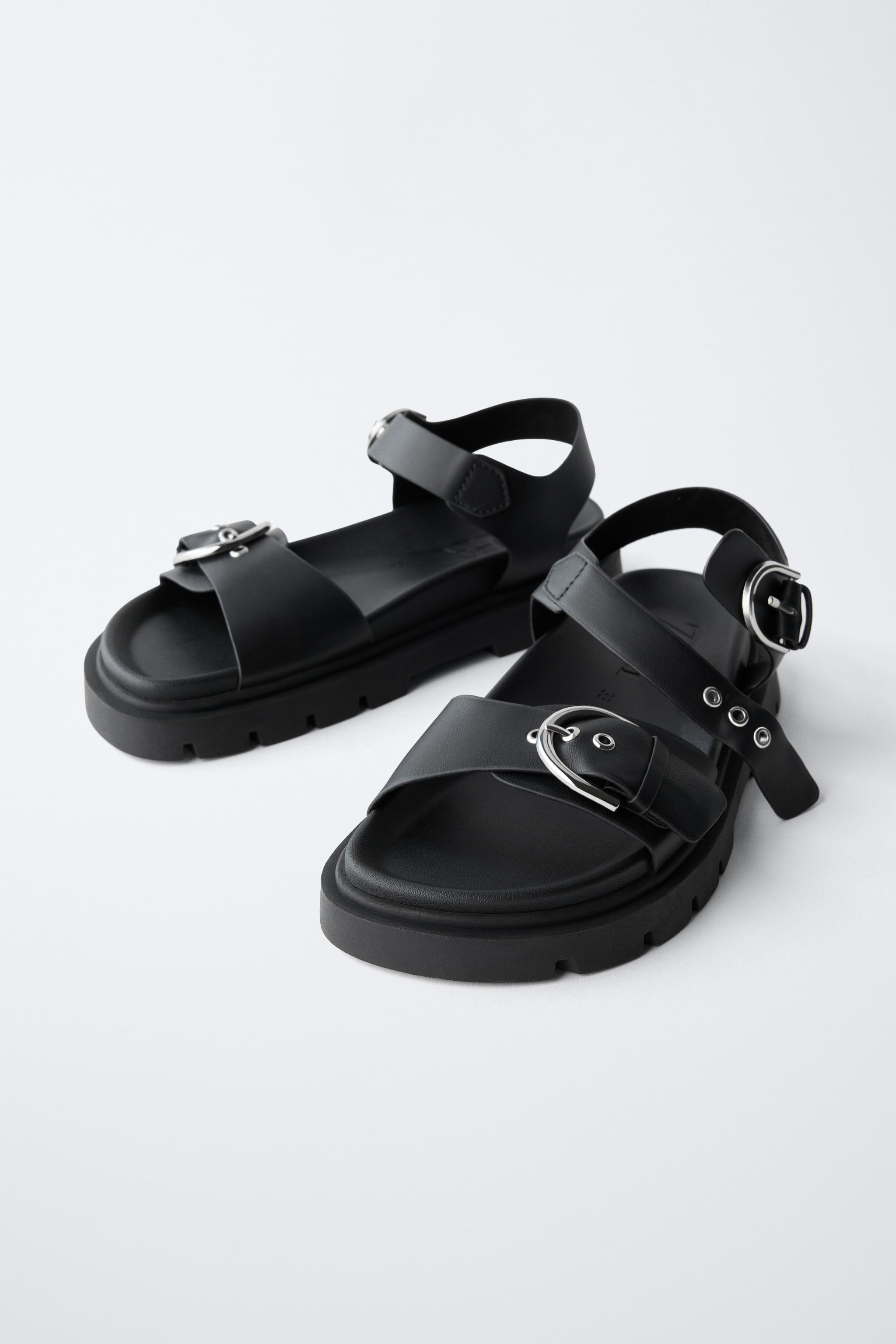 BUCKLED SANDALS